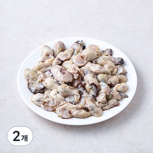 지하암반해수로 씻어 깨끗한 생굴 (냉장), 500g, 2개