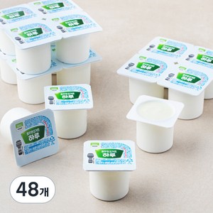 풀무원다논 하루 요거트 컵플레인, 80g, 48개