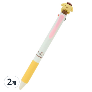 산리오 폼폼퓨린 마스코트 펜텔 에너겔 2색 볼펜 0.5mm, 폼폼푸린, 2개