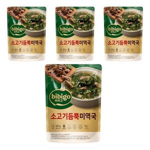 비비고 소고기듬뿍 미역국, 460g, 4개