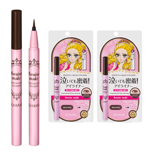 히로인메이크 스무스 리퀴드 아이라이너 N 0.4ml, 브라운, 2개