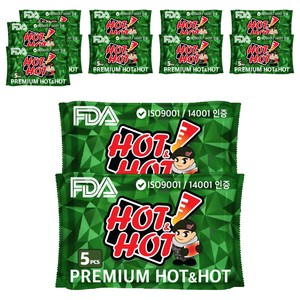 핫앤핫 대용량 핫팩GREEN 160g 5p, 12세트