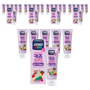 2080 키즈크리닉 2스텝 치약 프루티향, 80g, 36개