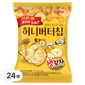 해태제과 허니버터칩, 44g, 24개
