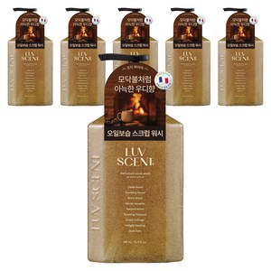 럽센트 스크럽 워시 코지파이어 시더우드향, 6개, 500ml