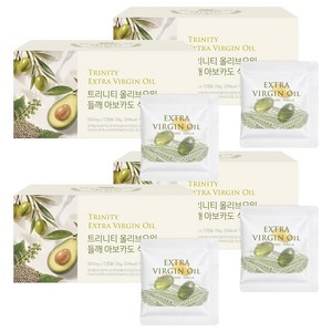 오늘부터 트리니티 엑스트라버진 올리브오일 들깨 아보카도 식물성캡슐 36g, 4개, 72정
