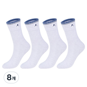 네파 여성용 탑라인C 자수로고 쿠션 장목 등산양말, 아이보리, 8개