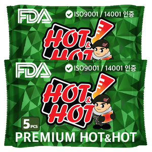 핫앤핫 대용량 핫팩GREEN 160g 5p, 2세트