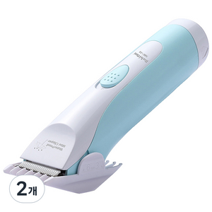 바비온 반려동물 미니 방수 이발기 SBC-31, 화이트블루, 2개