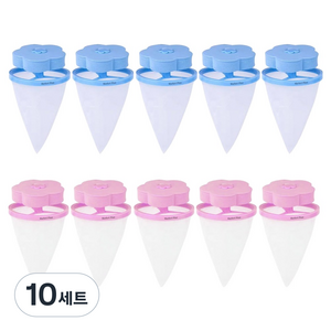 마켓플랜 세탁기 플라워 먼지 거름망 2종 x 5p 세트, 블루, 핑크, 10세트