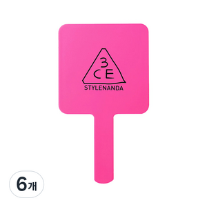 3CE 사각 손거울, 핑크, 6개