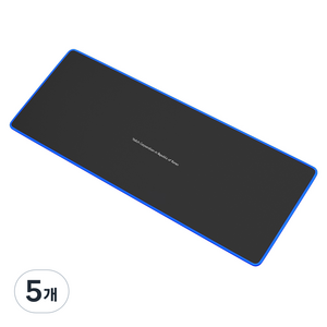 요이치 게이밍 마우스 장패드 800 x 300 x 3 mm, 5개, 블랙 + 블루