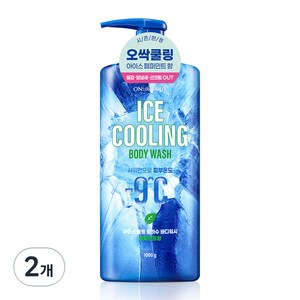 온더바디 아이스 쿨링 빙하수 바디워시 페퍼민트향, 943ml, 2개