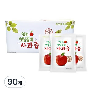 햇살듬뿍 사과즙, 100ml, 90개