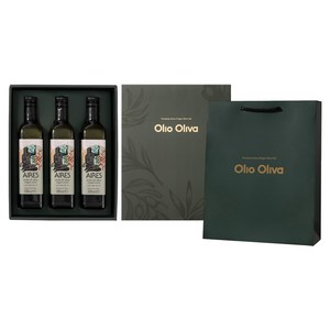 아이레스 데 하엔 엑스트라버진 올리브오일 500ml 3개입 선물세트, 1세트