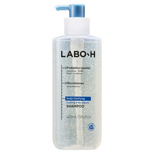 라보에이치 두피강화 클리닉 쿨링앤노세범 탈모증상완화 기능성 샴푸, 400ml, 1개