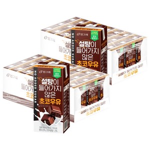 빙그레 설탕이 들어가지 않은 초코우유, 190ml, 48개