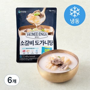 청정원 호밍스 갈비도가니탕 (냉동), 400g, 6개