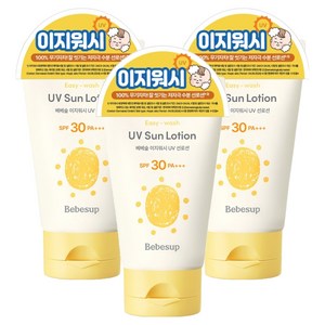 베베숲 유아용 이지워시 선로션 SPF30 PA+++, 3개, 50ml