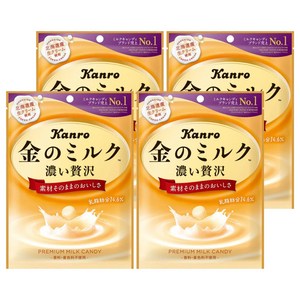 칸로 킨노밀크 우유맛 캔디, 76g, 4개
