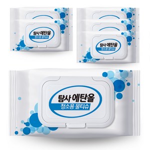 탐사 에탄올 함유 세정티슈, 6팩, 50매, 45g 골드박스 특가