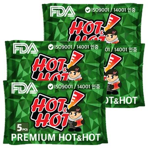 핫앤핫 대용량 핫팩GREEN 160g 5p, 4세트
