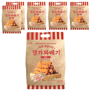명가꽈배기 참깨, 500g, 6개