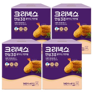 크리넥스 안심 3겹 뽑아쓰는 키친타올, 140매, 4개