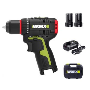WORX 충전 드릴 드라이버 WU130X 12V 2.0AH BL, 1개