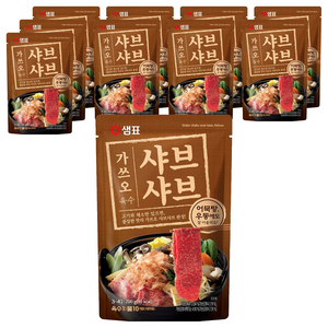 샘표 가쓰오 샤브샤브 육수 3~4인분, 200g, 10개