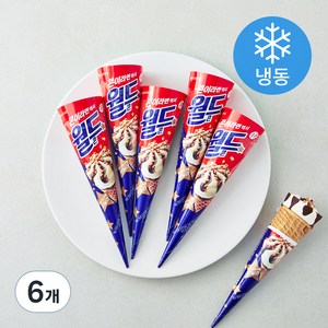 롯데웰푸드 월드콘 아이스크림 (냉동), 160ml, 5개입, 6개