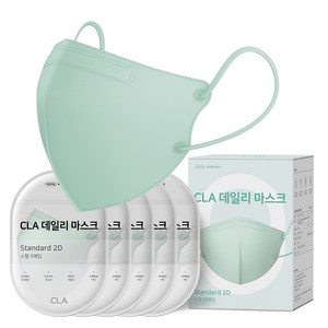 CLA 데일리 2D 마스크 소형, 50개입, 1개, 민트