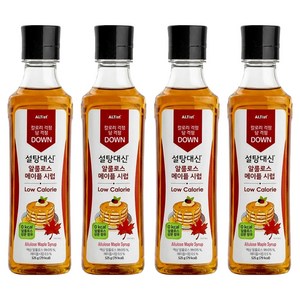 설탕대신 알룰로스 메이플 시럽, 525g, 4개