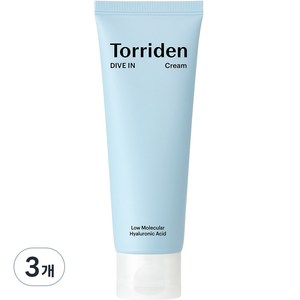 토리든 다이브인 저분자 히알루론산 크림, 80ml, 3개