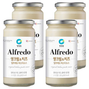 청정원 알프레도 생크림&치즈 파스타소스, 350g, 4개