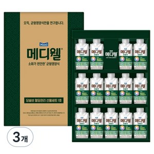 메디웰 혈당관리 선물 1호, 2.8L, 3개