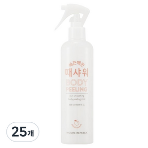 네이처리퍼블릭 매끈매끈 때샤워 복숭아, 300ml, 25개