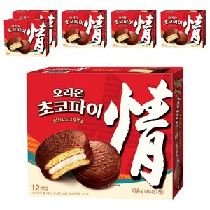 오리온초코파이 정, 468g, 6개