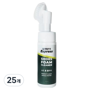 말표 슈즈 폼 클리너 폼브러쉬형, 150ml, 25개