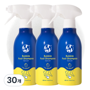 라이프홀릭 버블 풋 샴푸 아이스 레몬, 1개입, 30개, 400ml