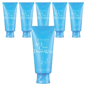 센카 올 클리어 더블 워시 A 클렌징 폼, 120g, 6개