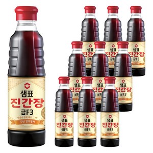 샘표 진간장 금F3, 500ml, 10개