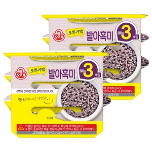 오뚜기 발아흑미 즉석잡곡밥, 210g, 6개