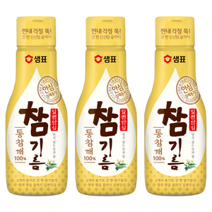 샘표 일편단심 통참깨 참기름, 200ml, 3개