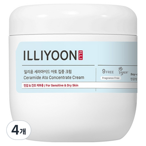 일리윤 세라마이드 아토 집중크림 무향, 500ml, 4개