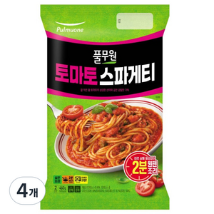 풀무원 실온 토마토 스파게티 2인분, 4개, 460g