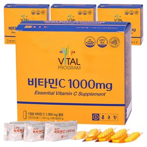 바이탈프로그램 비타민C 1000mg, 200정, 4개