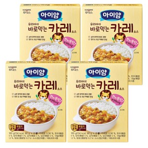 아이얌 바로 먹는 소스, 카레, 160g, 4개