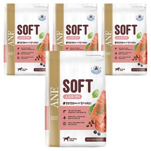 ANF 전연령용 독 소프트사료, 연어, 1.2kg, 4개