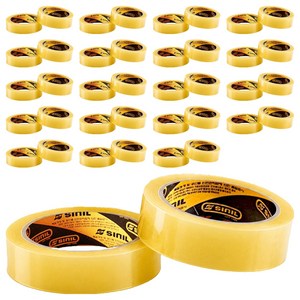 신일테이프 물레방아 문구 테이프 24mm x 25m, 투명, 40개